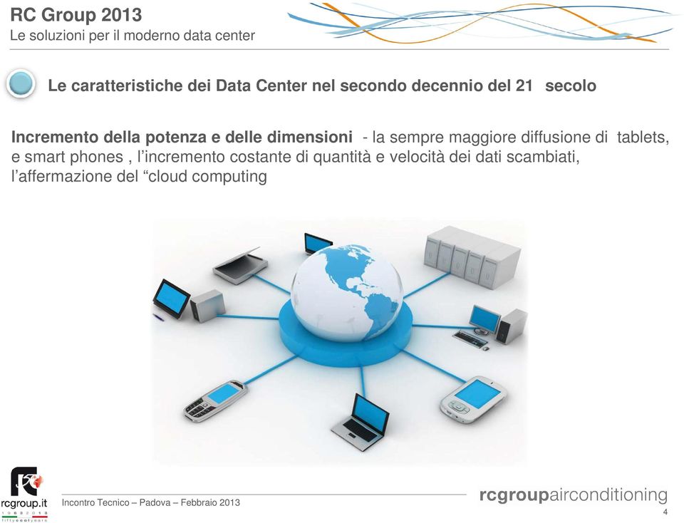 maggiore diffusione di tablets, e smart phones, l incremento