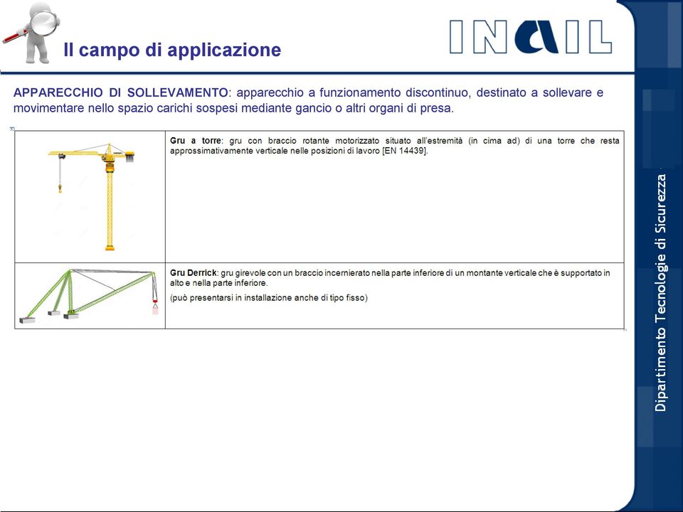 discontinuo, destinato a sollevare e movimentare