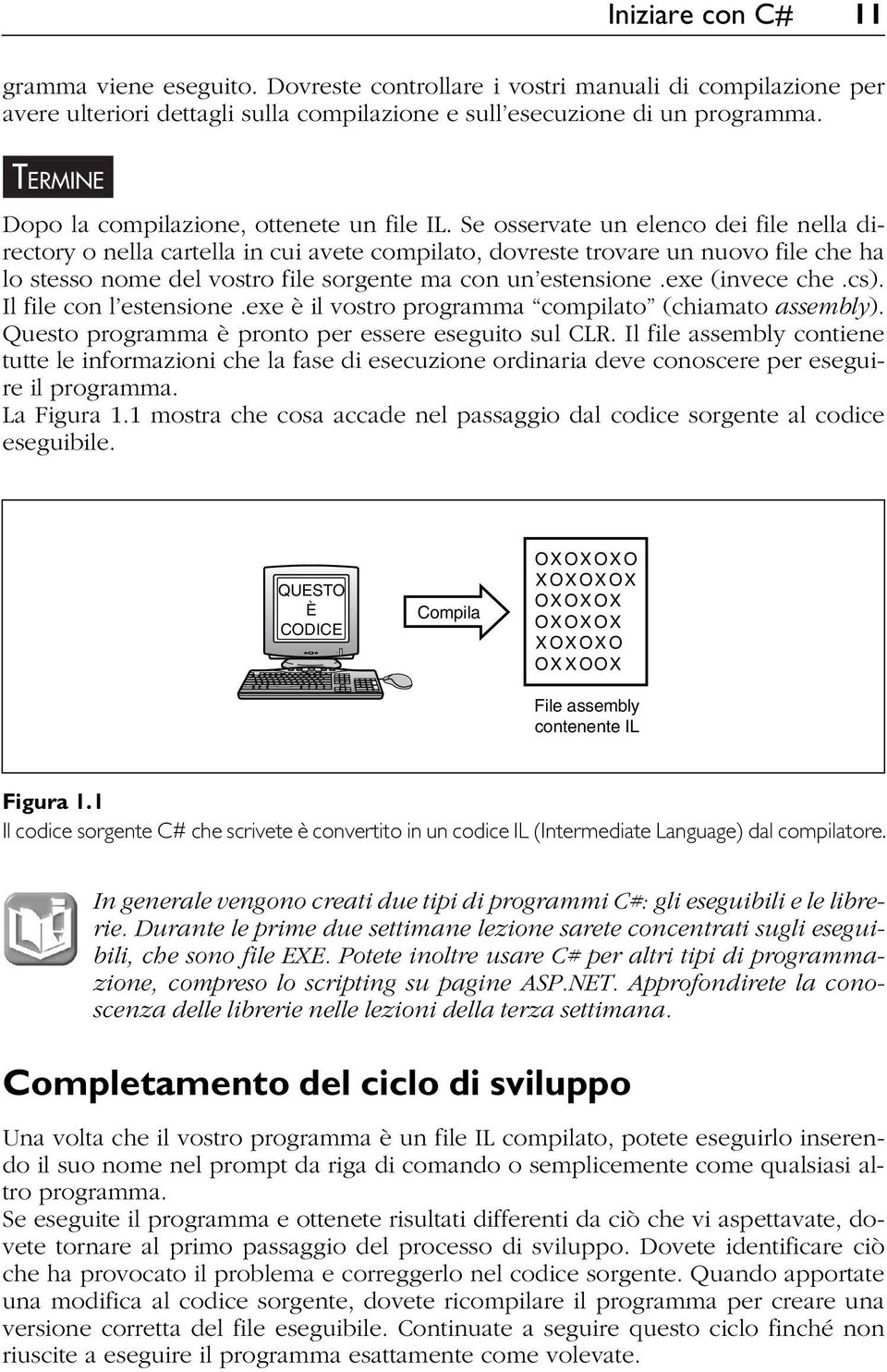 Se osservate un elenco dei file nella directory o nella cartella in cui avete compilato, dovreste trovare un nuovo file che ha lo stesso nome del vostro file sorgente ma con un estensione.