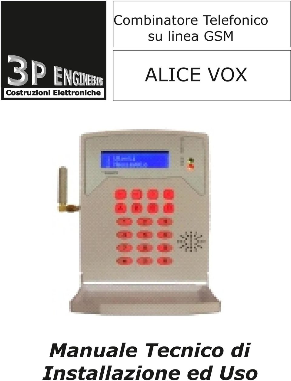 GSM ALICE VOX Manuale