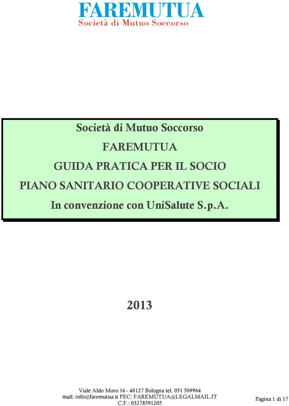 SANITARIO COOPERATIVE SOCIALI In