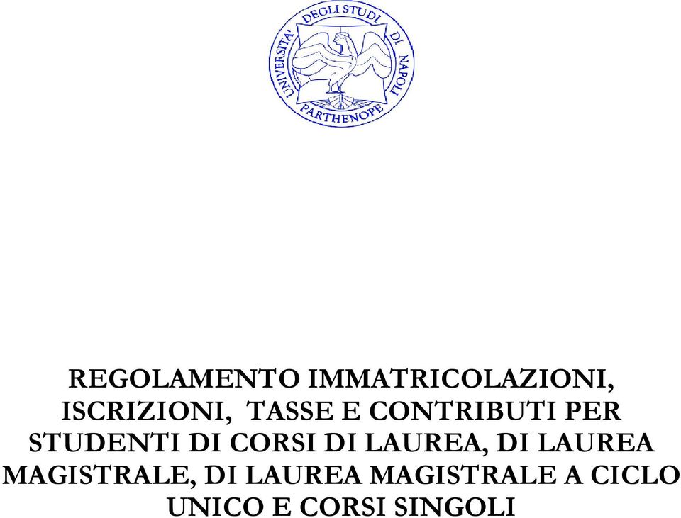 DI LAUREA, DI LAUREA MAGISTRALE, DI