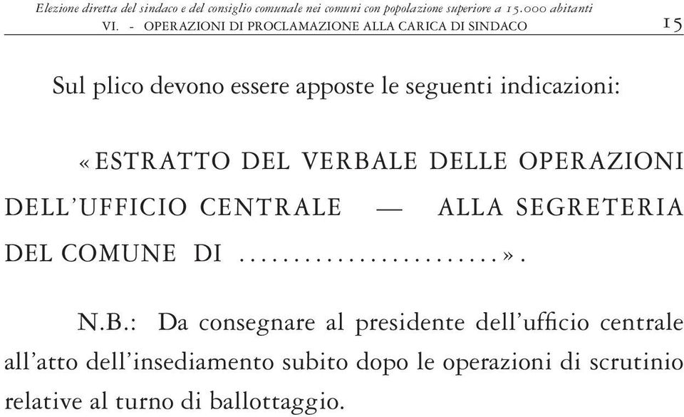 «ESTRATTO DEL VERBA