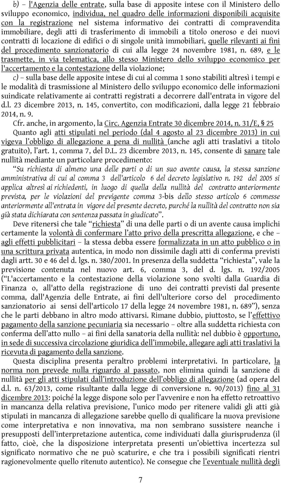 rilevanti ai fini del procedimento sanzionatorio di cui alla legge 24 novembre 1981, n.