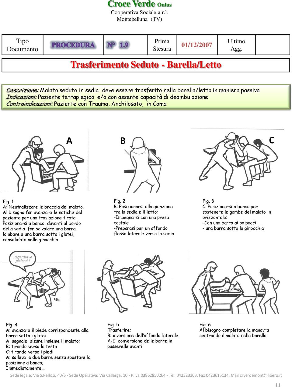 Posizionarsi a banco davanti al bordo della sedia far scivolare una barra lombare e una barra sotto i glutei, consolidata nelle ginocchia B: Posizionarsi alla giunzione tra la sedia e il letto: