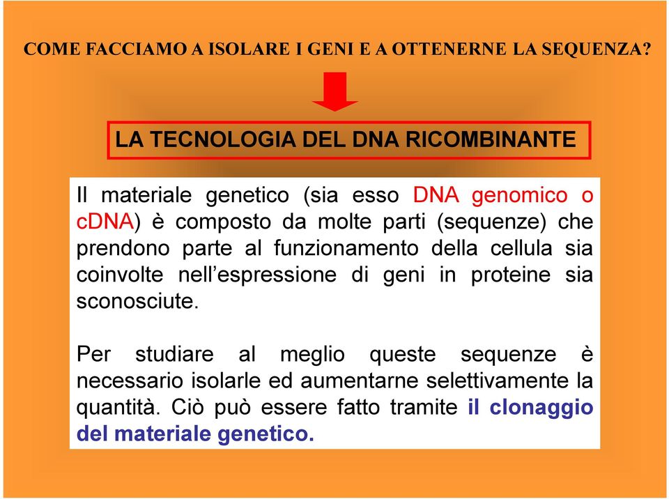 (sequenze) che prendono parte al funzionamento della cellula sia coinvolte nell espressione di geni in proteine sia