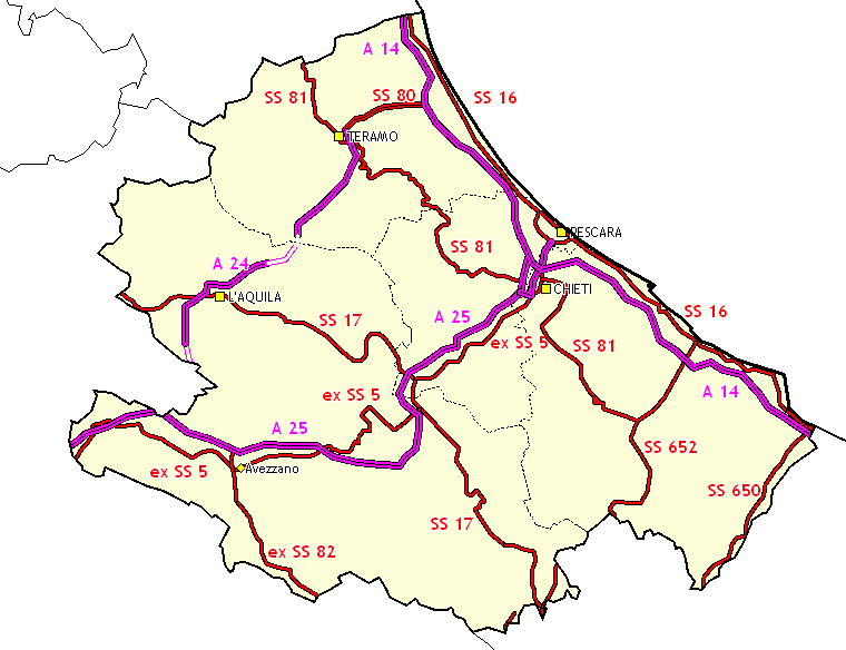 Offerta Stradale Autostrade SS e SGC a doppia carreggiata SS e SGC a singola carreggiata 352 km di autostrade 6.