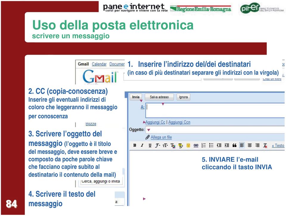 Inserire l indirizzo del/dei destinatari (in caso di più destinatari separare gli indirizzi con la virgola) 3.