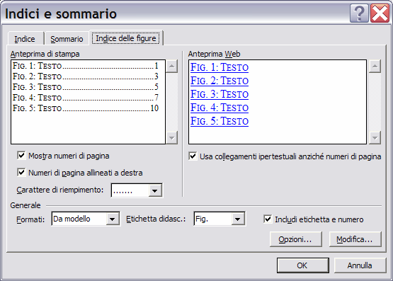 11 7. Entra nell intestazione della prossima sezione e come nel punto 3 disattiva il collegamento all altra sezione e inserisci una nuova intestazione di capitolo (fig.5). 8.