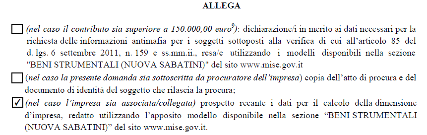 a corredo del modulo di domanda. Si precisa che tale dichiarazione deve essere firmata digitalmente.