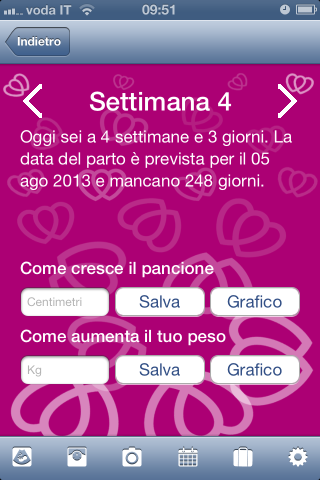 Esami: Sono elencati gli esami da effettuare nei vari periodi della gravidanza Liste nascita: Oltre ai consigli per la preparazione della valigia, trovate il bottone per accedere all elenco delle