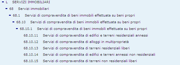 Compilazione Servizi - 1 Codice servizio (colonna 8): va riportato il codice a 6 cifre che identifica la tipologia del servizio secondo la classificazione CPA (classificazione dei prodotti associati