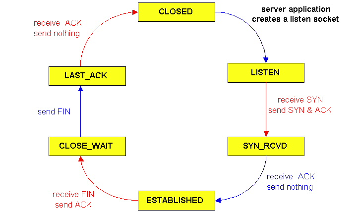 TCP Connection Management TCP server