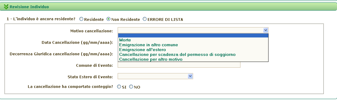 È importante sottolineare che la data di decorrenza giuridica deve essere precedente alla data di definizione della pratica.