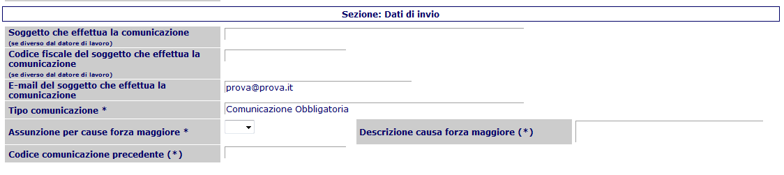 UNILAV (Unificato Lav) 5.4 Elenco agevolazioni In questa sezione è possibile indicare la/le agevolazioni del rapporto di lavoro.