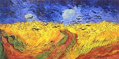 V. Van Gogh, Campo di grano con volo di