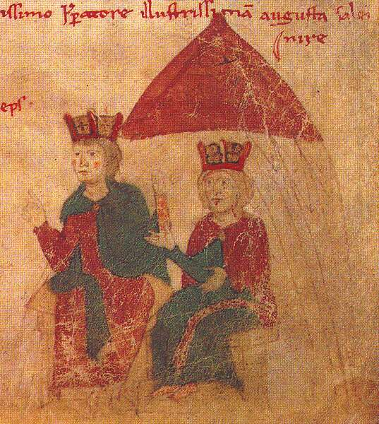 Figura 10 Enrico VI e Costanza, dal Liber