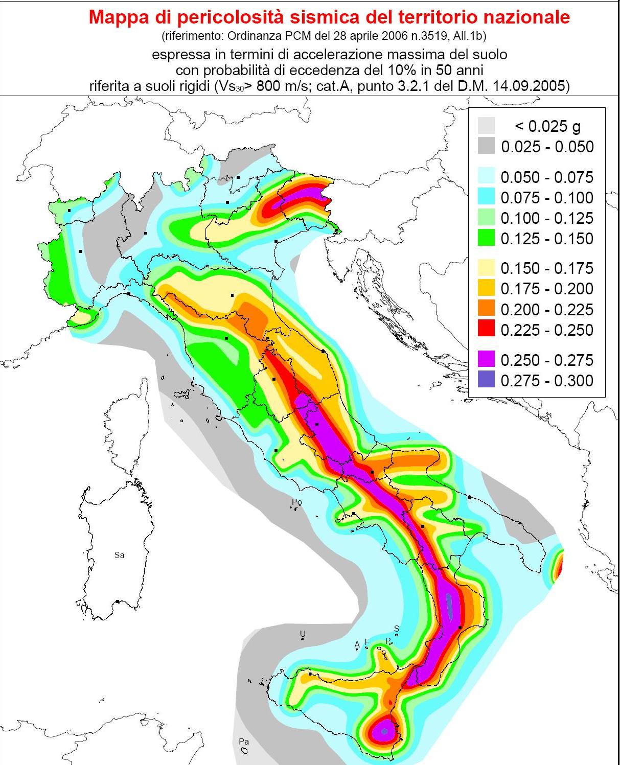 Le conoscenze attuali Questa mappa