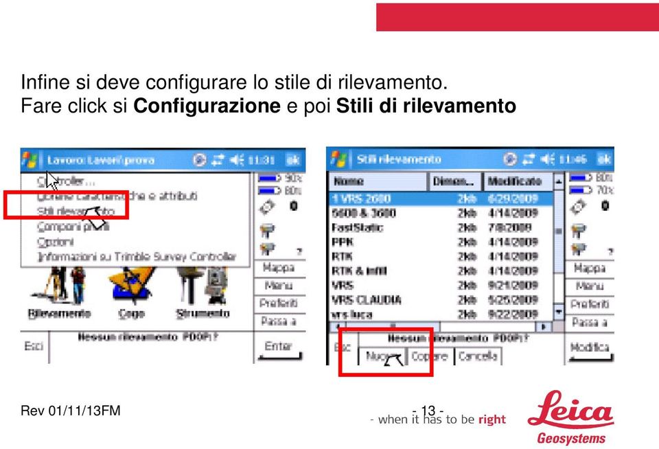 Fare click si Configurazione e