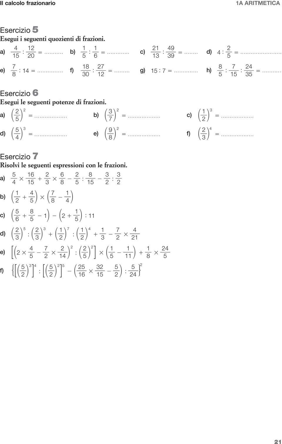 1a Aritmetica I Numeri Naturali E Le Quattro Operazioni Esercizi Supplementari Di Verifica Pdf Free Download