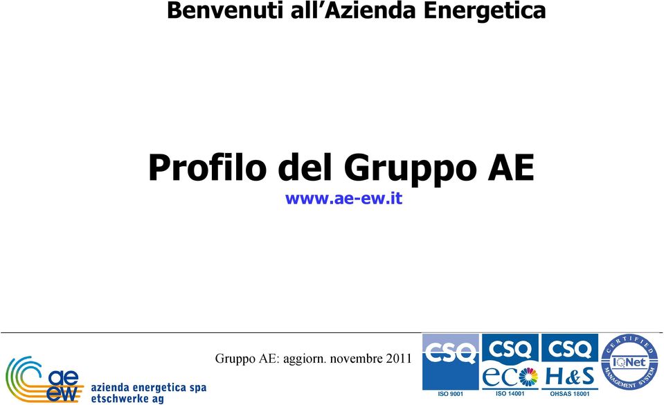 Gruppo AE www.ae-ew.