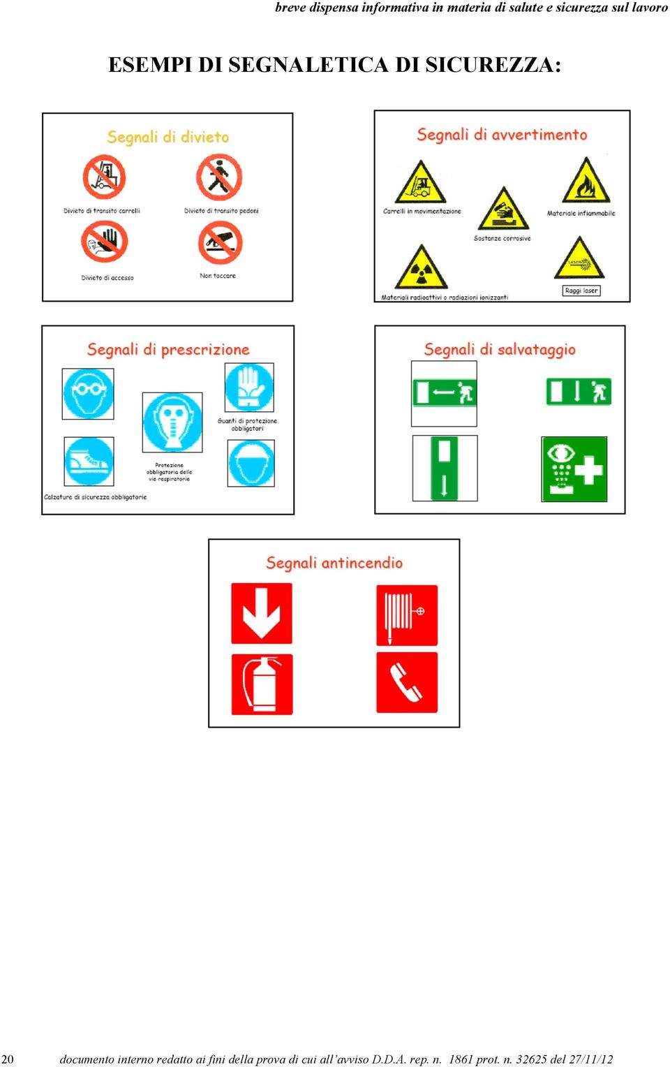 della prova di cui all avviso D.D.A.