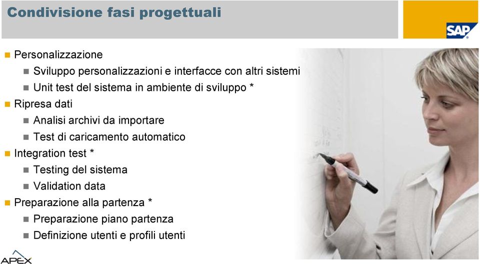 importare Test di caricamento automatico Integration test * Testing del sistema Validation