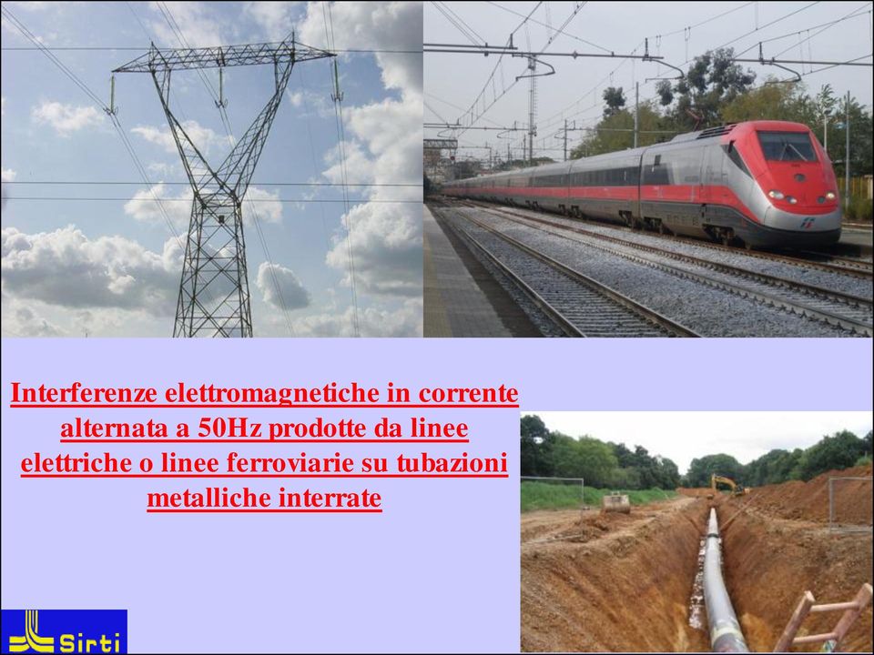 da linee elettriche o linee