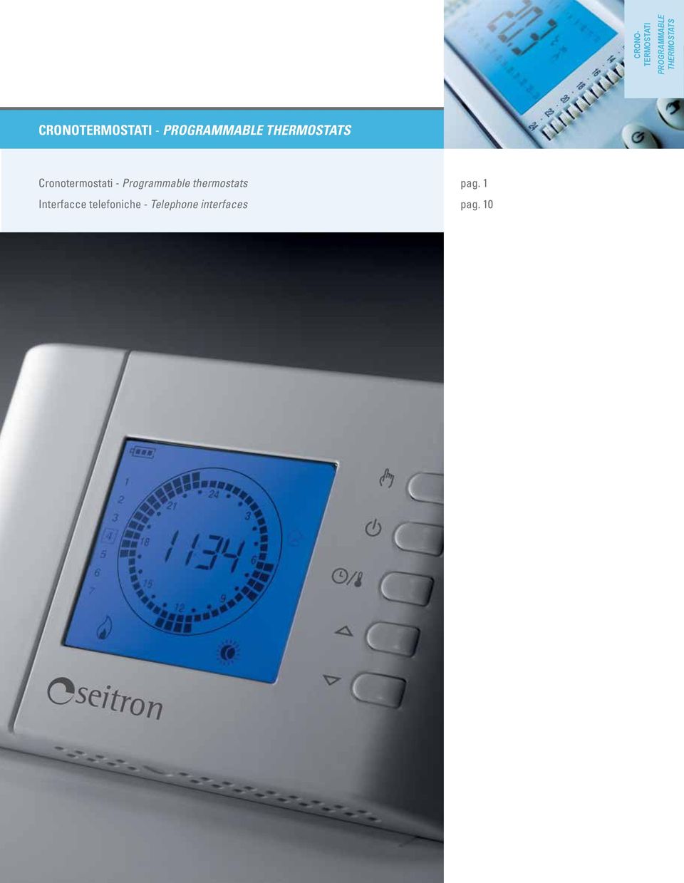 Cronotermostati - Programmable thermostats pag.