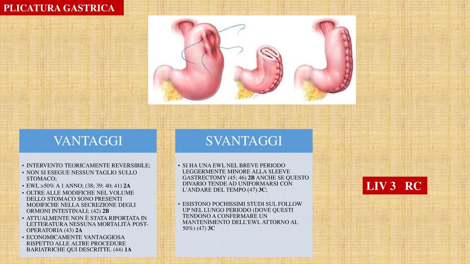 ECONOMICAMENTE VANTAGGIOSA RISPETTO ALLE ALTRE PROCEDURE BARIATRICHE QUI DESCRITTE.