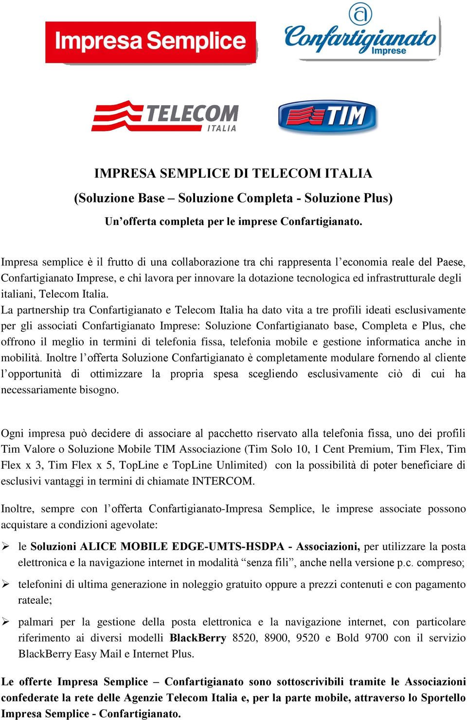 degli italiani, Telecom Italia.