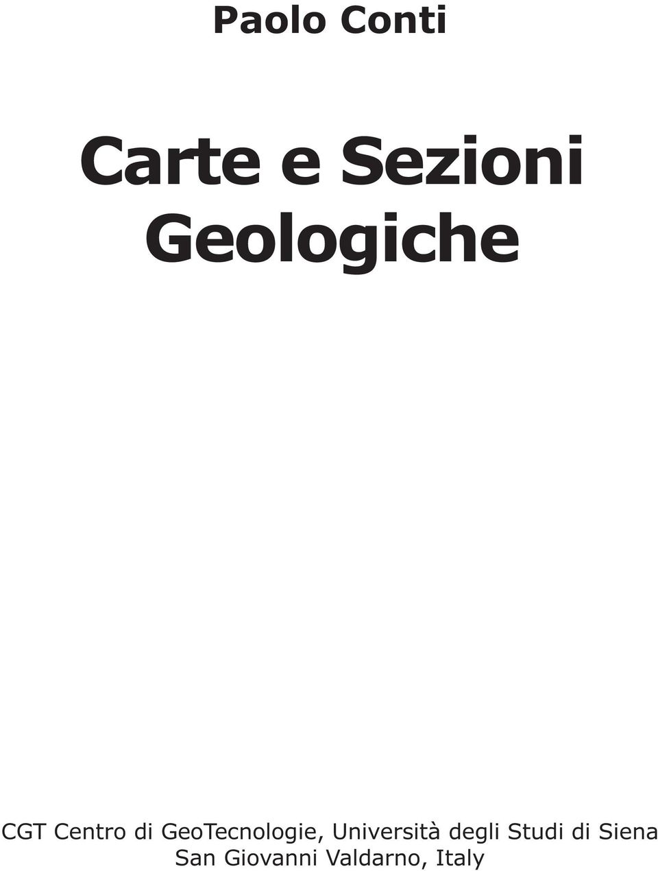 GeoTecnologie, Università degli