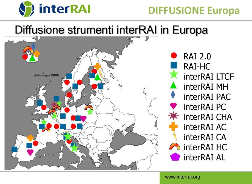 0 RAI-HC interrai LTCF interrai MH interrai