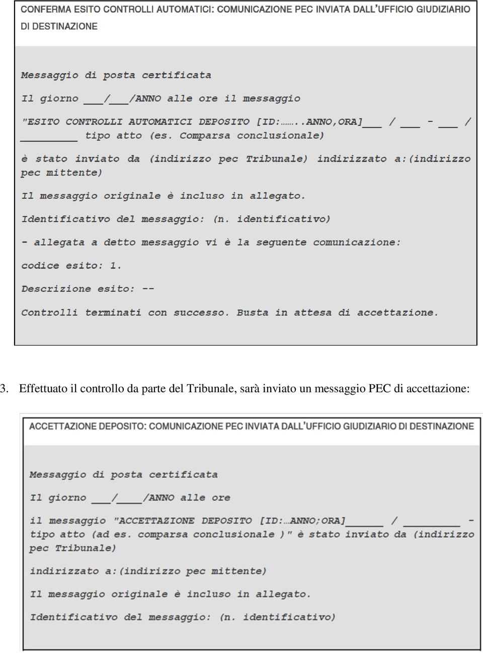 Tribunale, sarà inviato