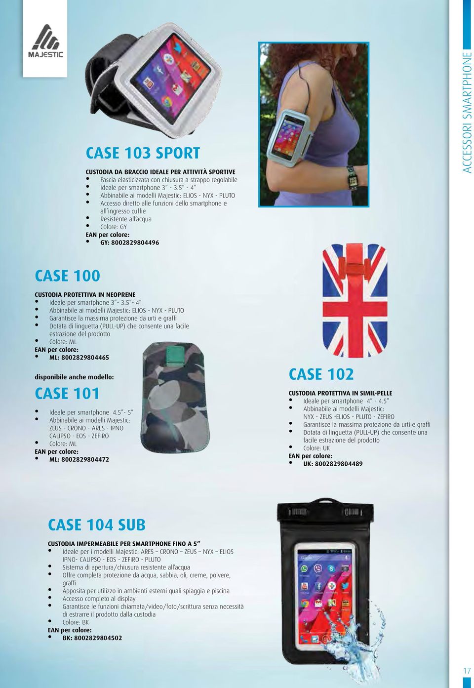 CASE 100 Custodia protettiva IN NEOPRENE Ideale per smartphone 3-3.