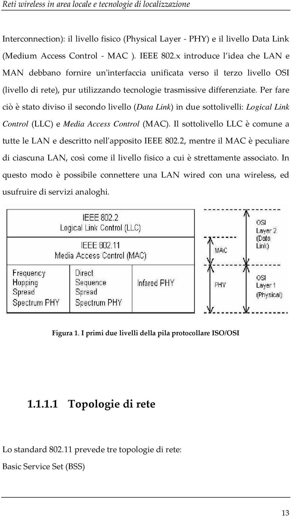 Per fare ciò è stato diviso il secondo livello (Data Link) in due sottolivelli: Logical Link Control (LLC) e Media Access Control (MAC).
