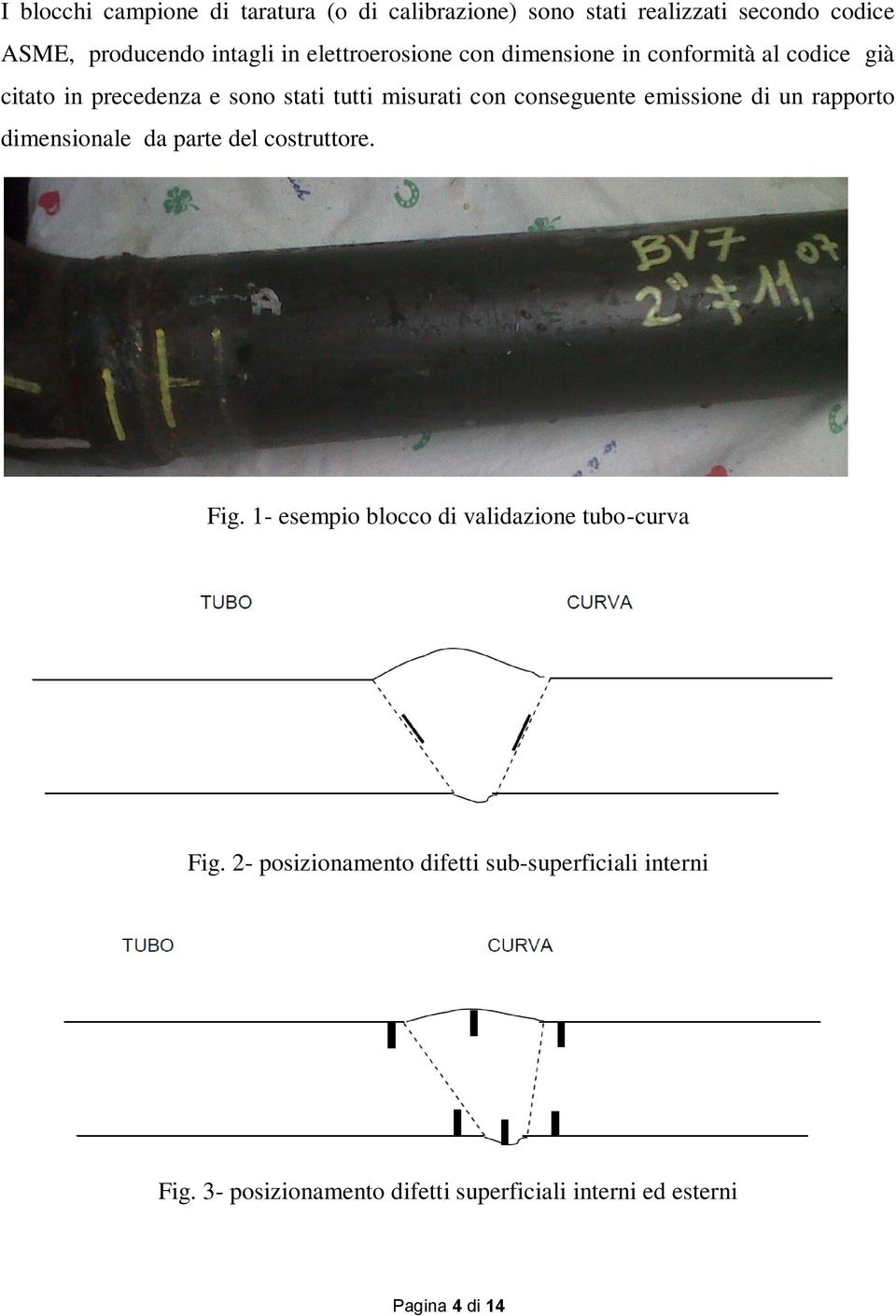 conseguente emissione di un rapporto dimensionale da parte del costruttore. Fig.