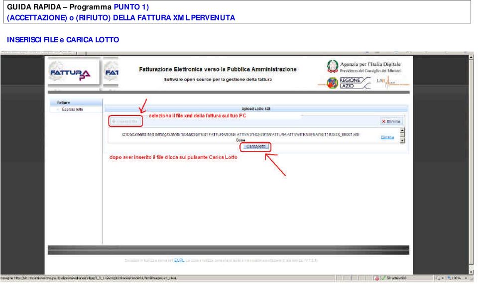 (RIFIUTO) DELLA FATTURA XML