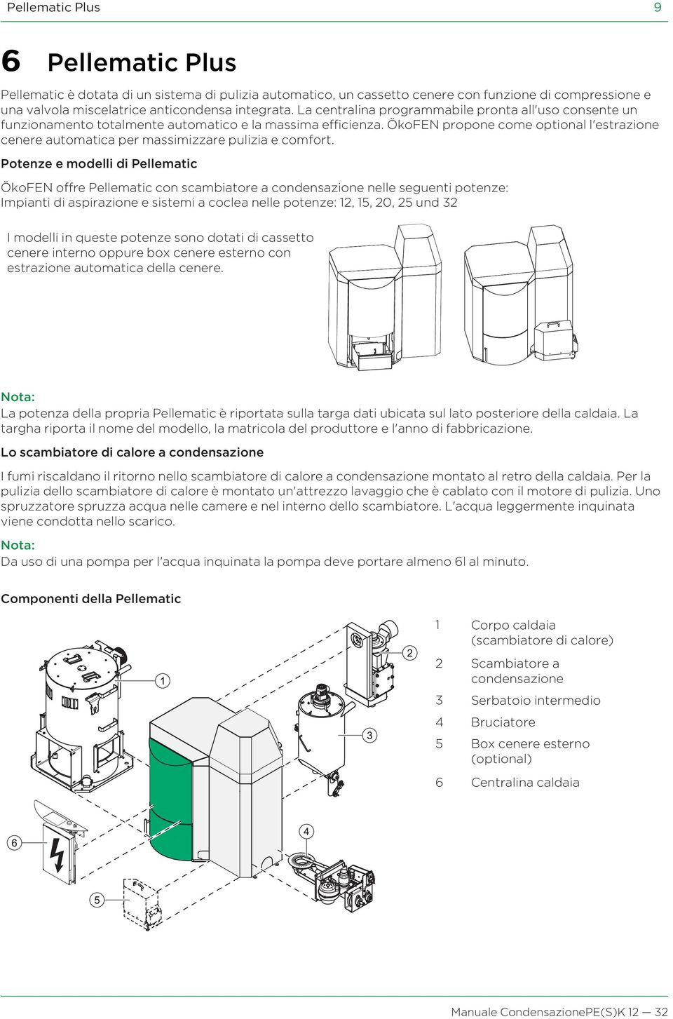 ÖkoFEN propone come optional l'estrazione cenere automatica per massimizzare pulizia e comfort.