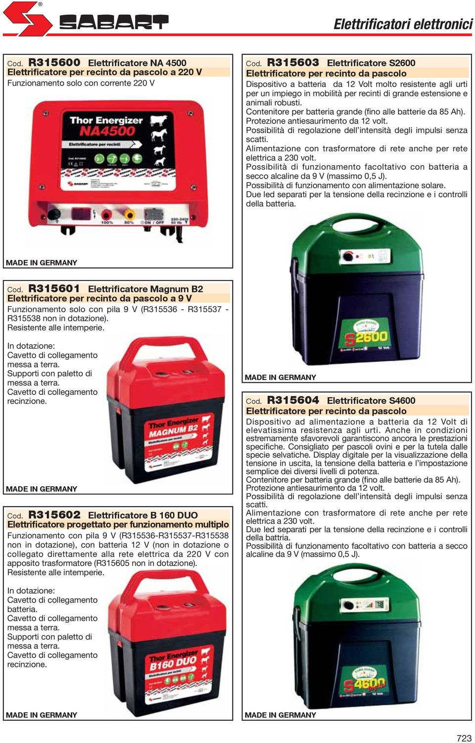 robusti. Contenitore per batteria grande (fino alle batterie da 85 Ah). Protezione antiesaurimento da 12 volt. Possibilità di regolazione dell intensità degli impulsi senza scatti.