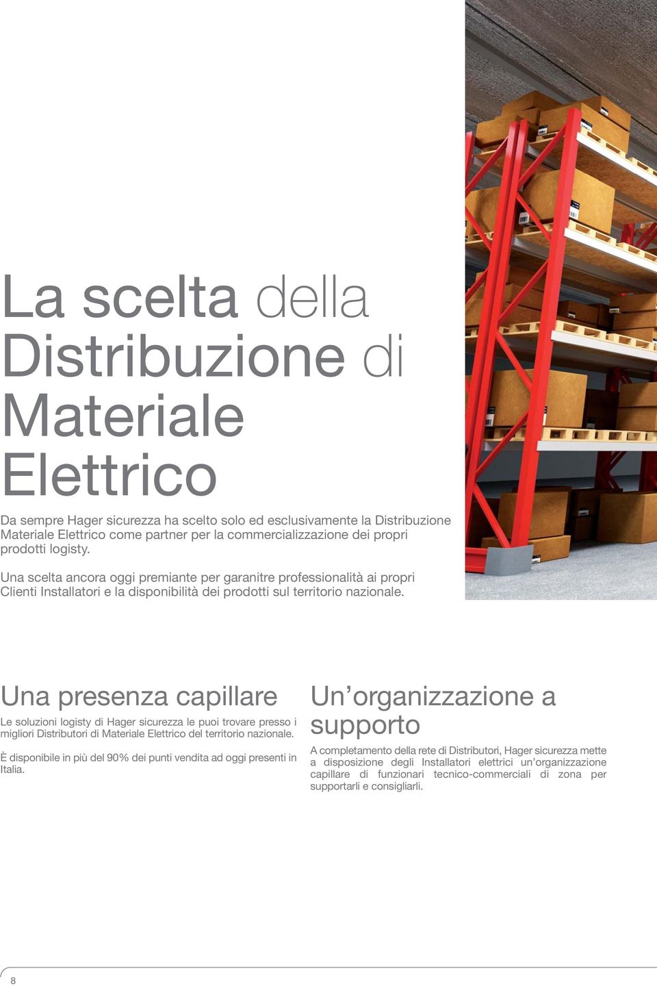 Una presenza capillare Le soluzioni logisty di Hager le puoi trovare presso i migliori Distributori di Materiale Elettrico del territorio nazionale.