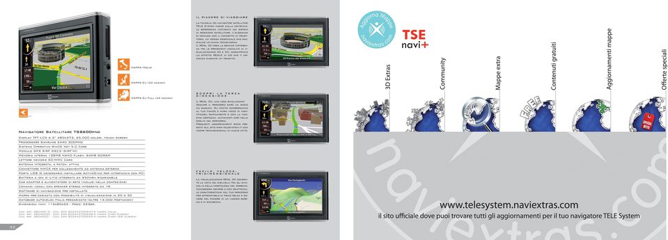 Il REAL 3D crea la grande differenza tra le precedenti modalità di visualizzazione 2D e 3D, garantendo un effetto REALE di ciò che ti circonda durante un tragitto.