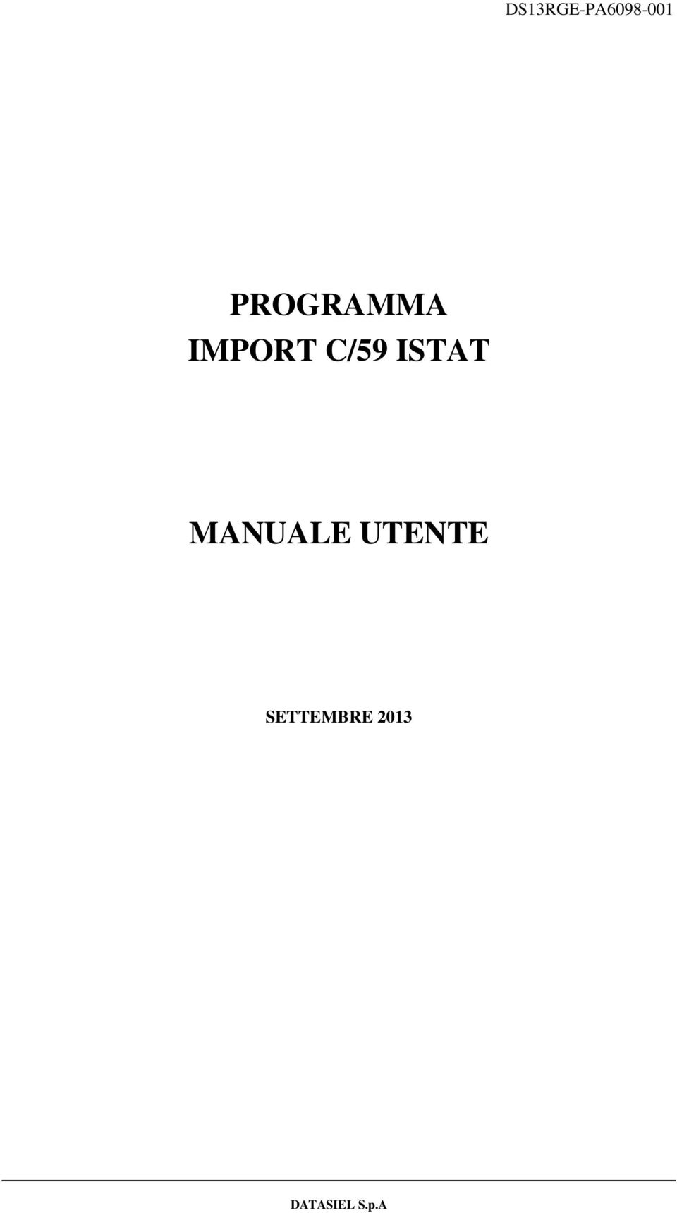 MANUALE UTENTE