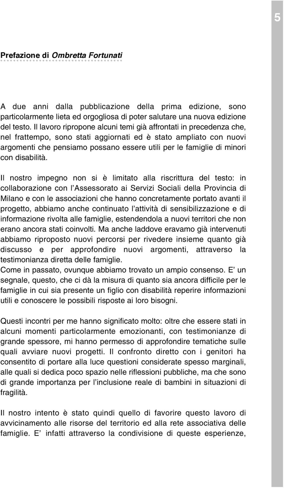 minori con disabilità.