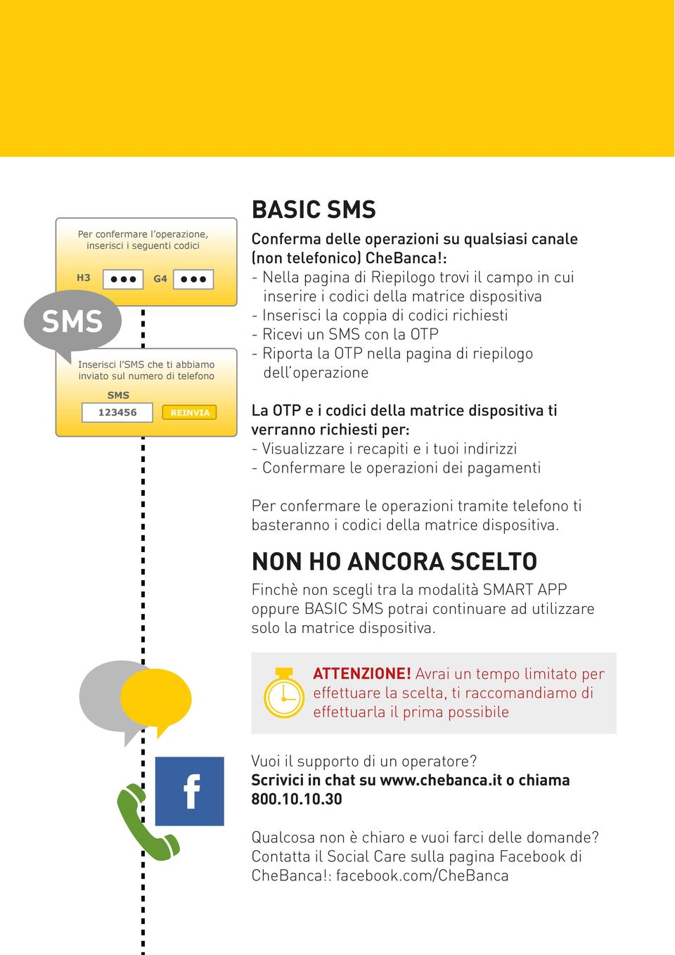 : - Nella pagina di Riepilogo trovi il campo in cui inserire i codici della matrice dispositiva - Inserisci la coppia di codici richiesti - Ricevi un SMS con la OTP - Riporta la OTP nella pagina di