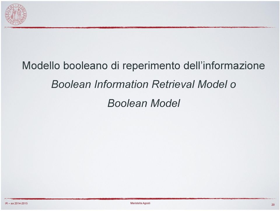 informazione Boolean