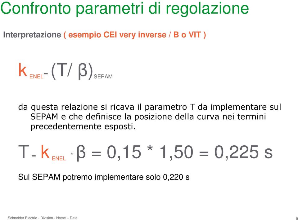 SEPAMechedefinisce laposizionedellacurvanei termini precedentementeesposti.