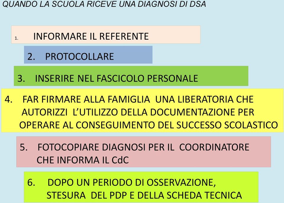 FAR FIRMARE ALLA FAMIGLIA UNA LIBERATORIA CHE AUTORIZZI L UTILIZZO DELLA DOCUMENTAZIONE PER OPERARE