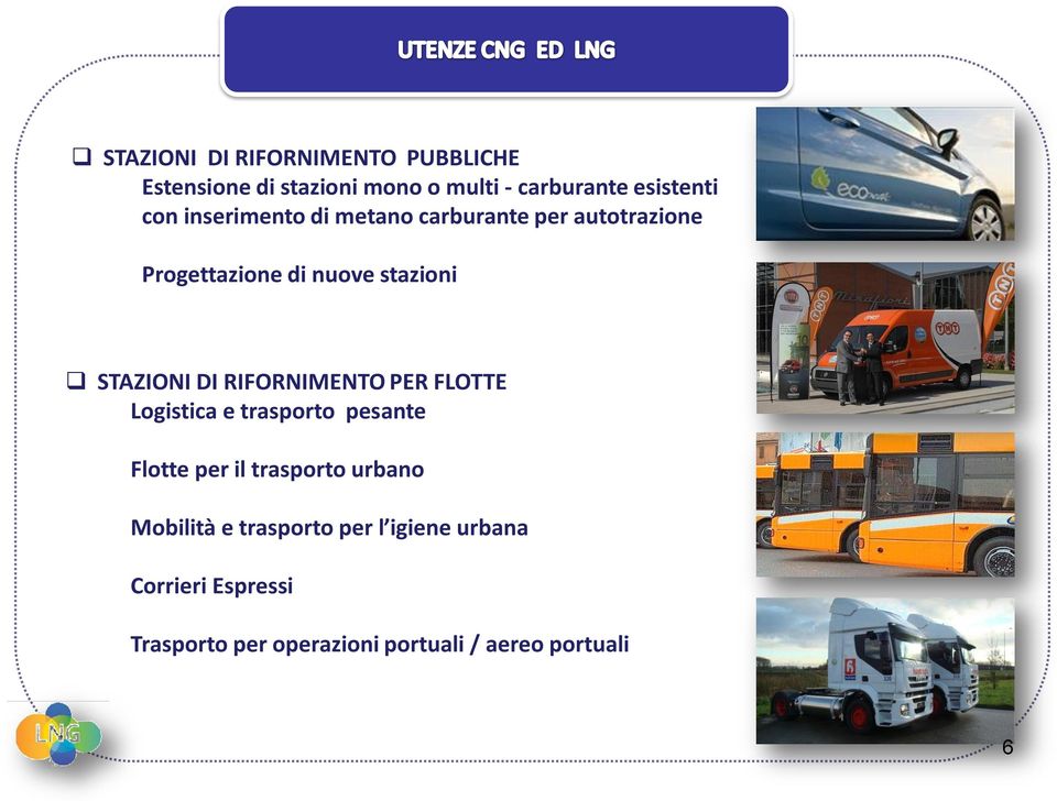RIFORNIMENTO PER FLOTTE Logistica e trasporto pesante Flotte per il trasporto urbano Mobilità e
