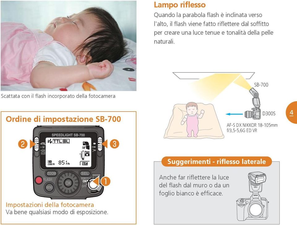 SB-700 Scattata con il flash incorporato della fotocamera Ordine di impostazione SB-700 D300S AF-S DX NIKKOR 18-105mm